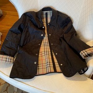Burberry black quilted jacket